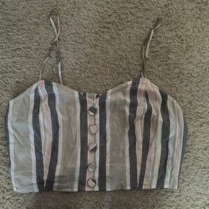 Express linen top 
Multi color 
L